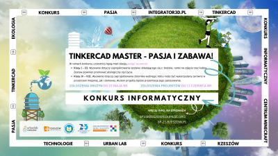 Grafika Konkurs "Tinkercad Master ? Pasja i Zabawa! Małe zbiorniki- projektowanie i drukowanie 3D zbiorników wodnych"